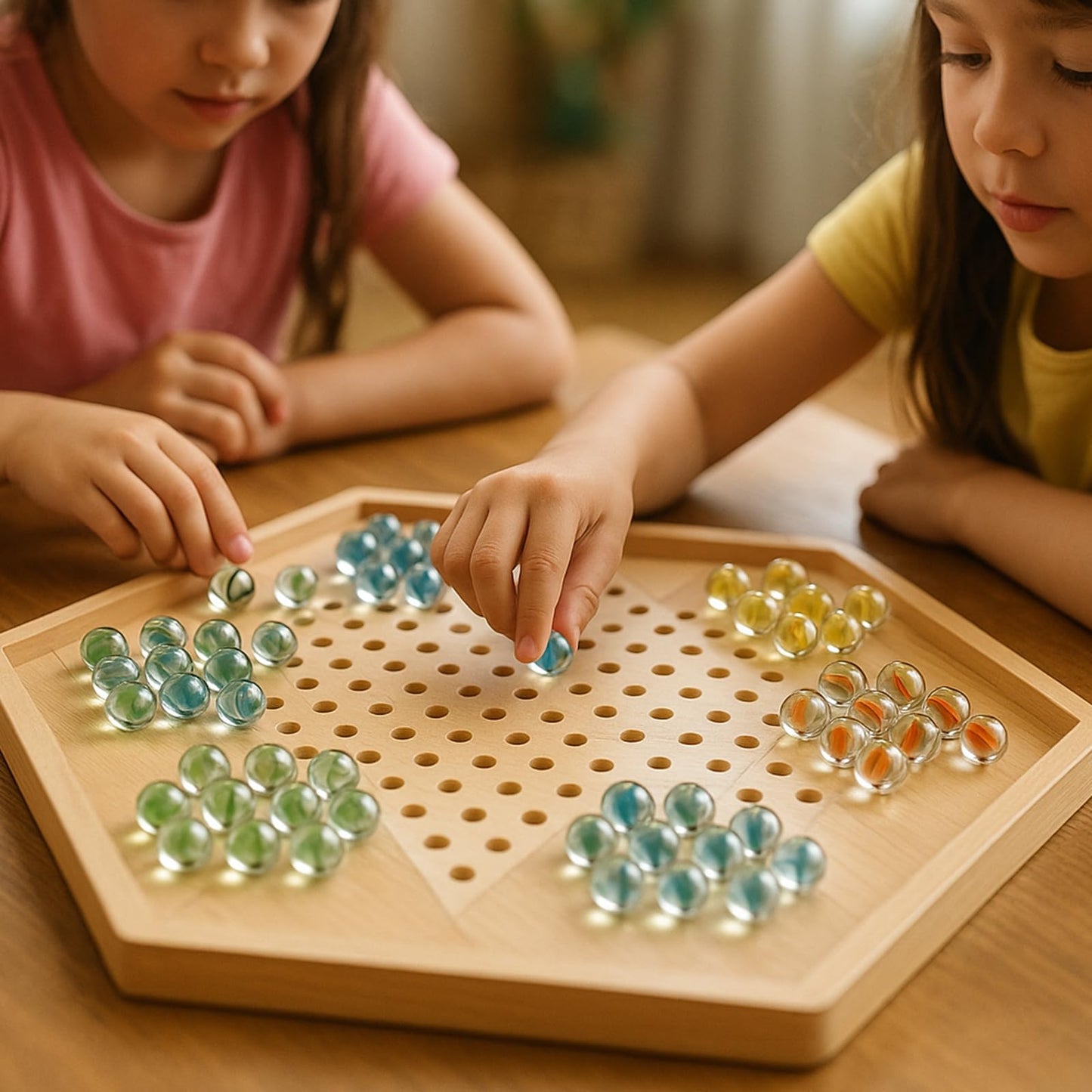 LovesTown 60PCS Glass Marbles Bulk — Cat-Eye Styles for Kids' Games & Home Decor