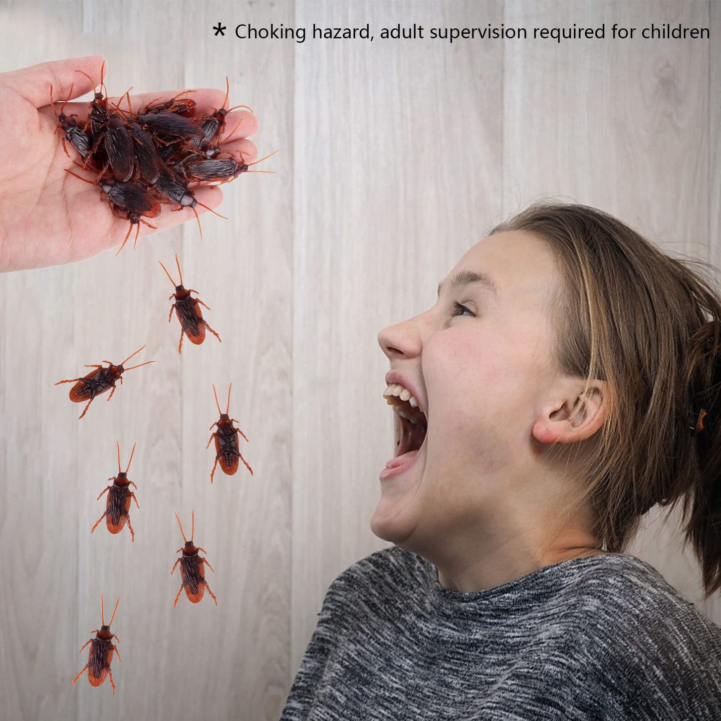 LovesTown 150PCS Fake Roaches – Plastic Cockroach Prank Toys for Halloween & Party Decoration