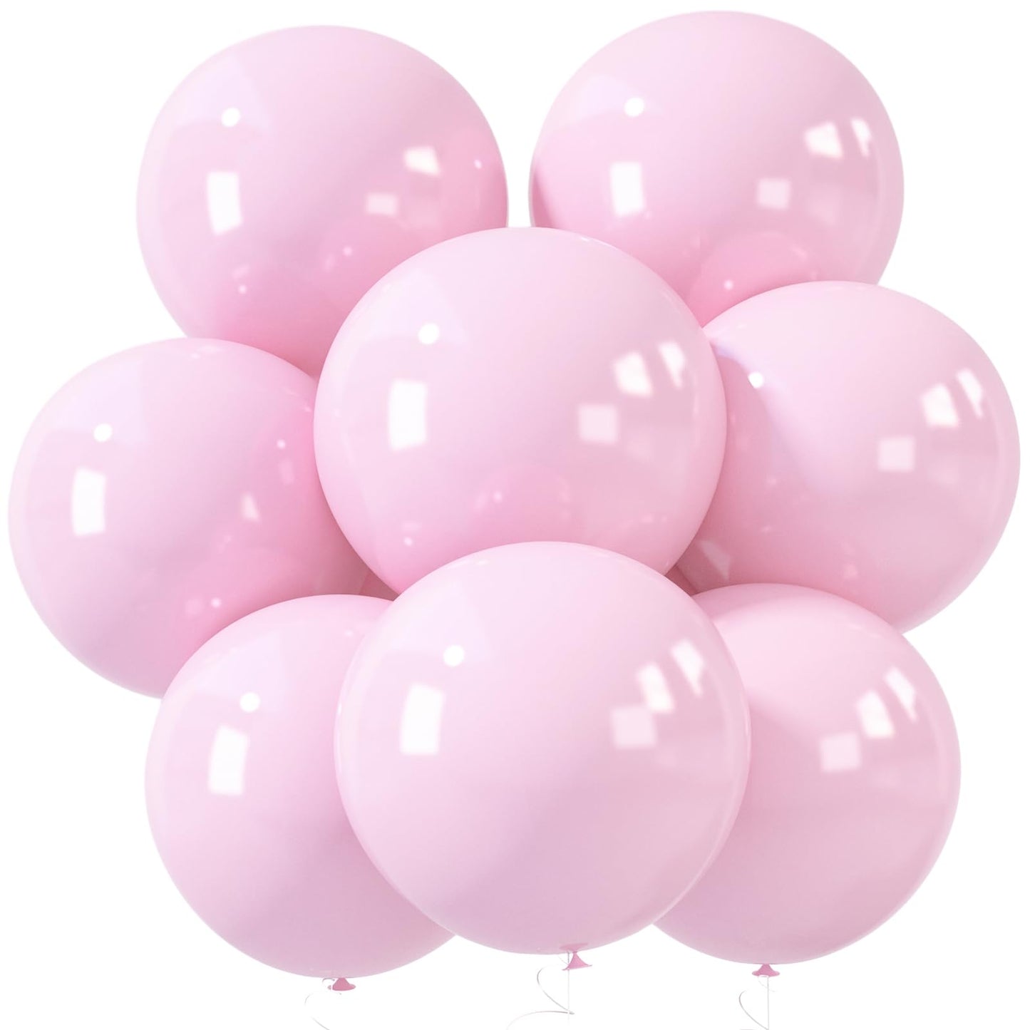 LovesTown 15 PCS Pastel Pink Balloons (18in) - Light Pink Latex Garland Arch Kit for Baby Showers & Birthdays