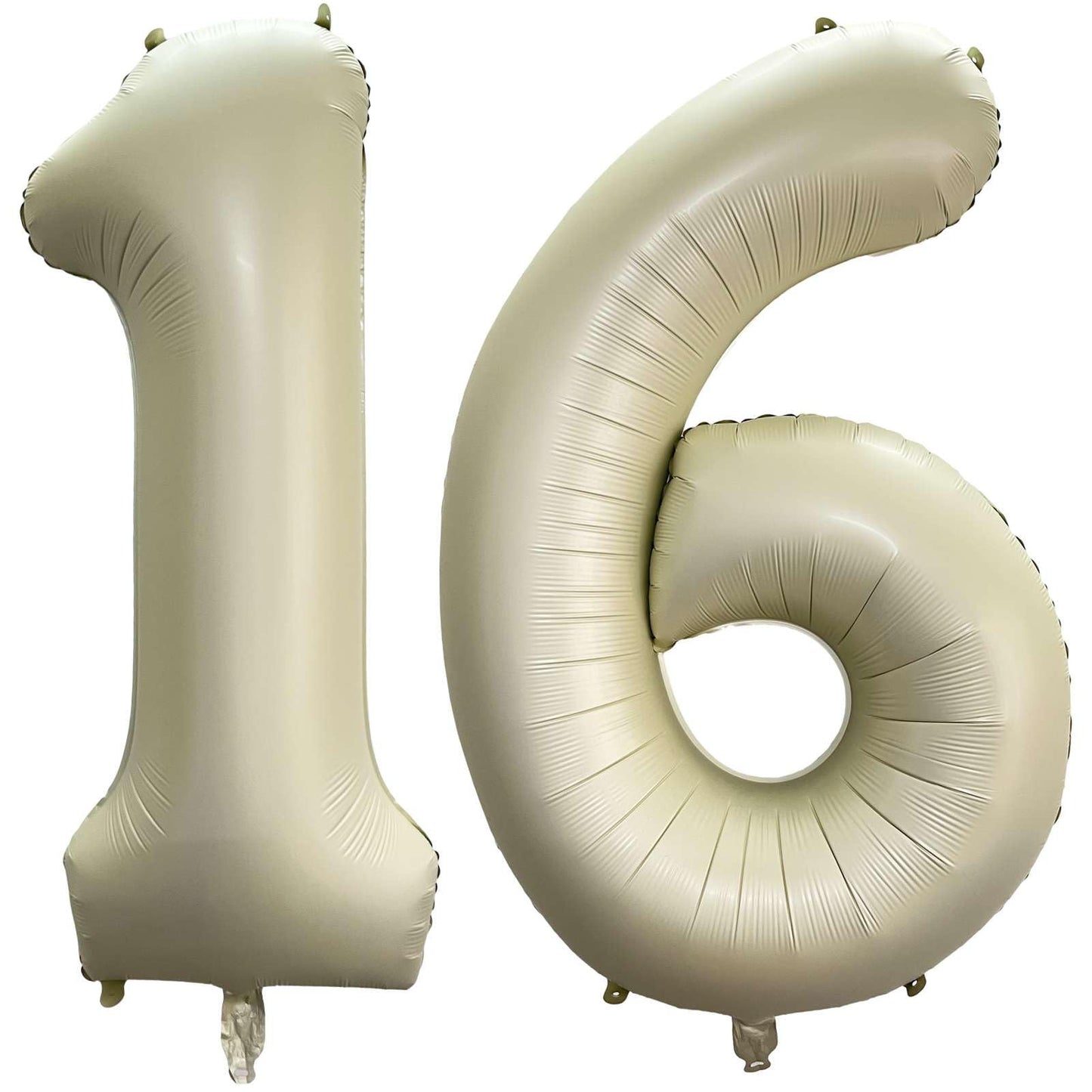 Lovoir 40-Inch Cream White 16/61 Jumbo Balloon – Mylar Digit Decor for Birthdays & Celebrations