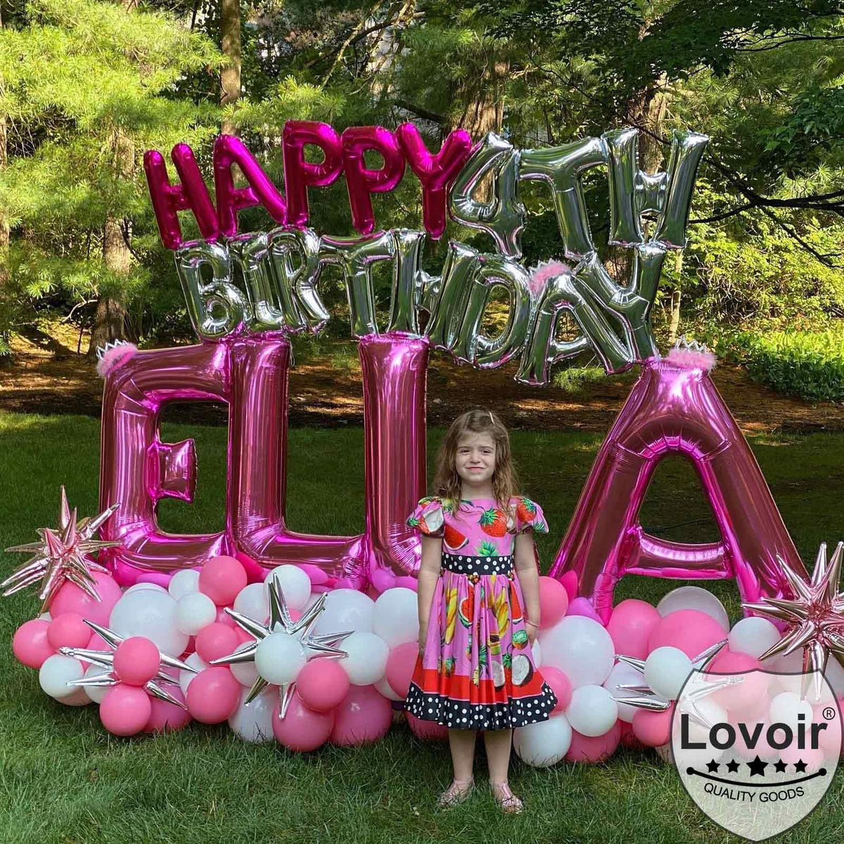 Lovoir 40 Inch Large Hot Pink Letter X Balloon | Jumbo Mylar Foil Balloon for Birthday Party Decor