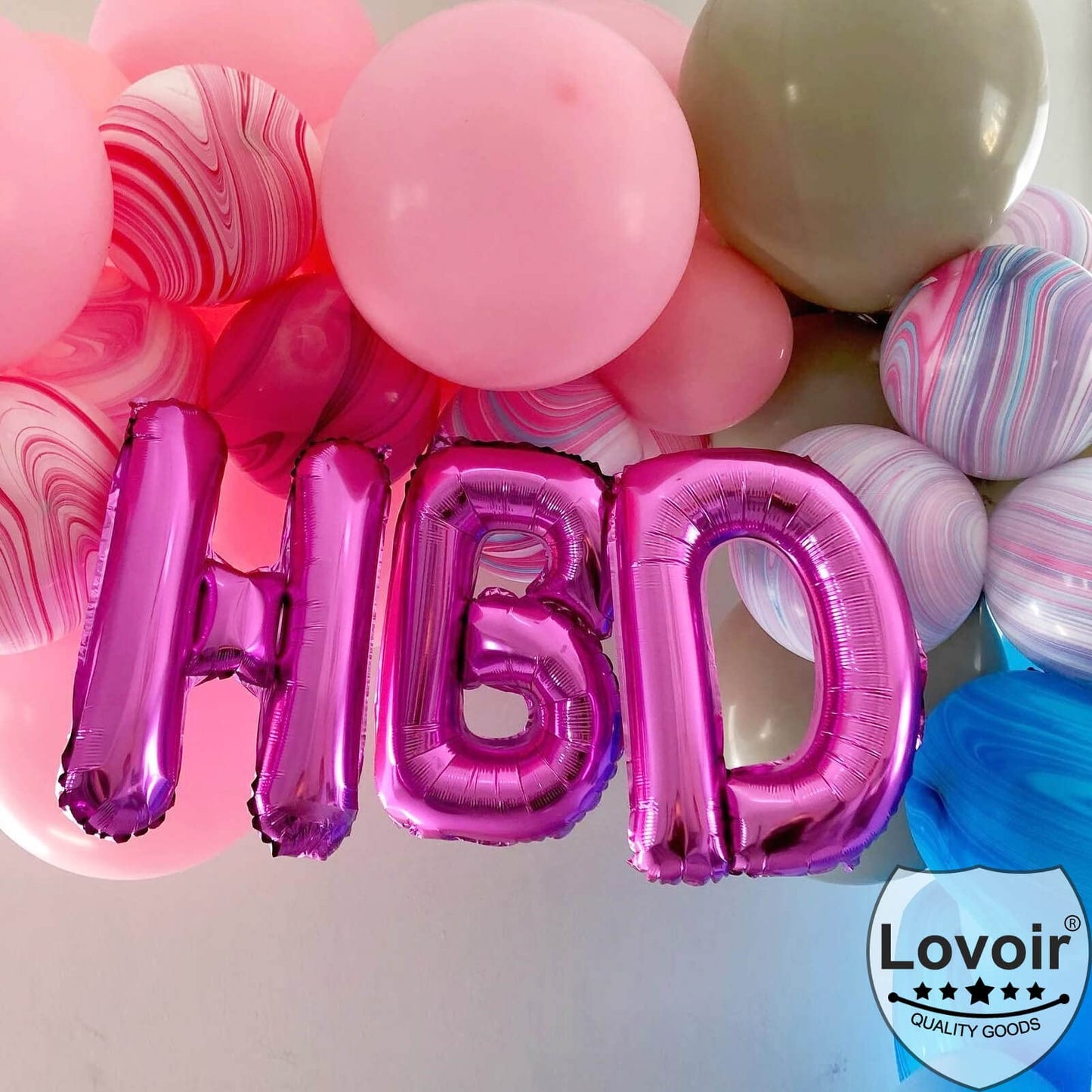 Lovoir 40 Inch Large Hot Pink Letter X Balloon | Jumbo Mylar Foil Balloon for Birthday Party Decor