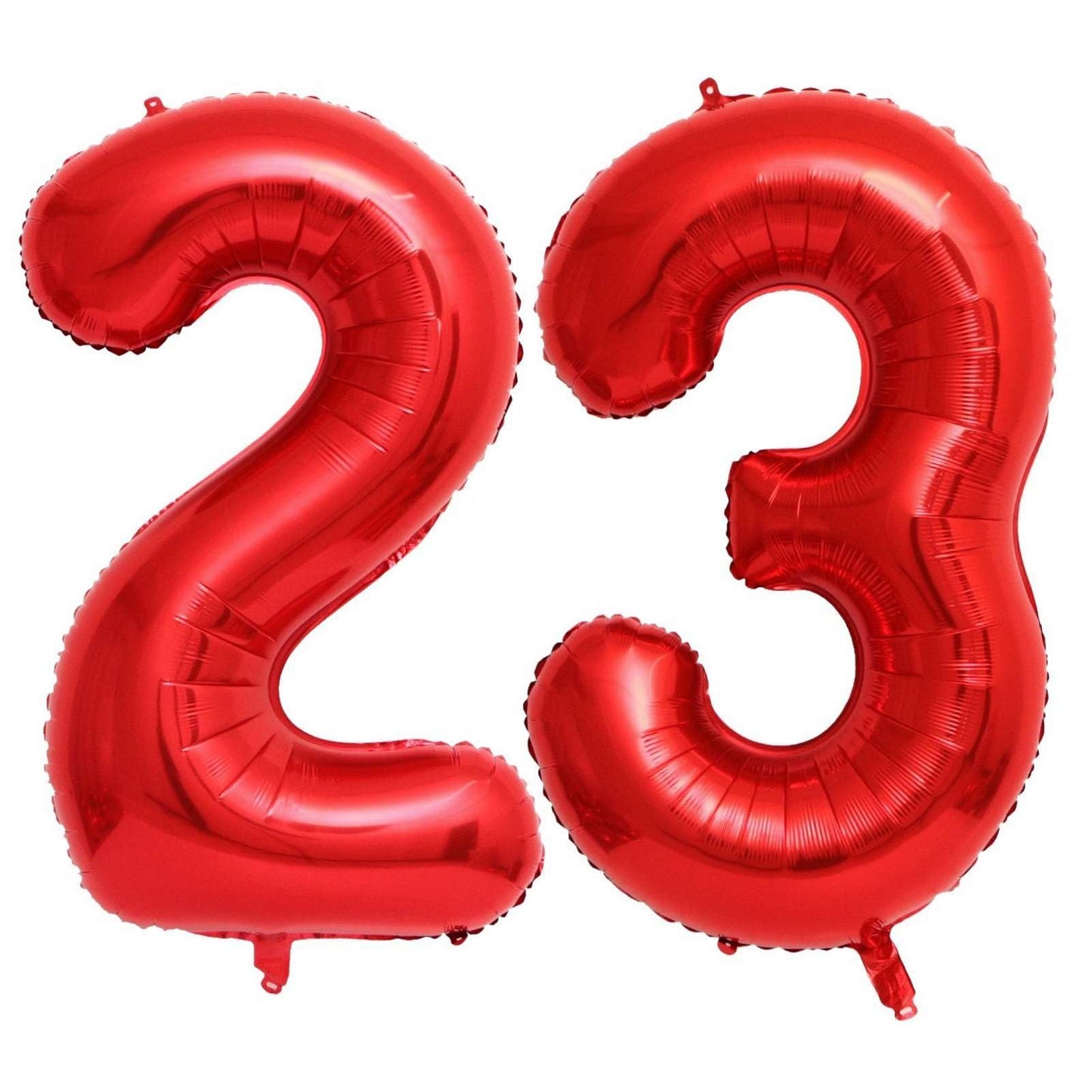 Lovoir Red 23 Number Balloons – 40-Inch Giant Foil Balloons for Birthday and Anniversary Parties