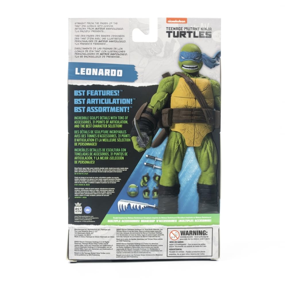 The Loyal Subjects TMNT BST AXN Leonardo IDW-Inspired 5-Inch Action Figure
