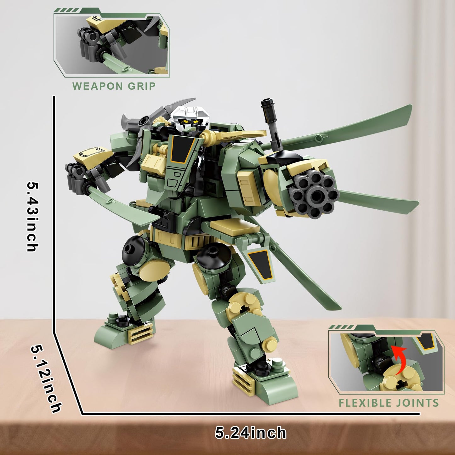 Loyratche Transforming Mech Robot Building Set – 1448 PCS, 4 Destroy Warrior Mechs, Gift for Teens 14+