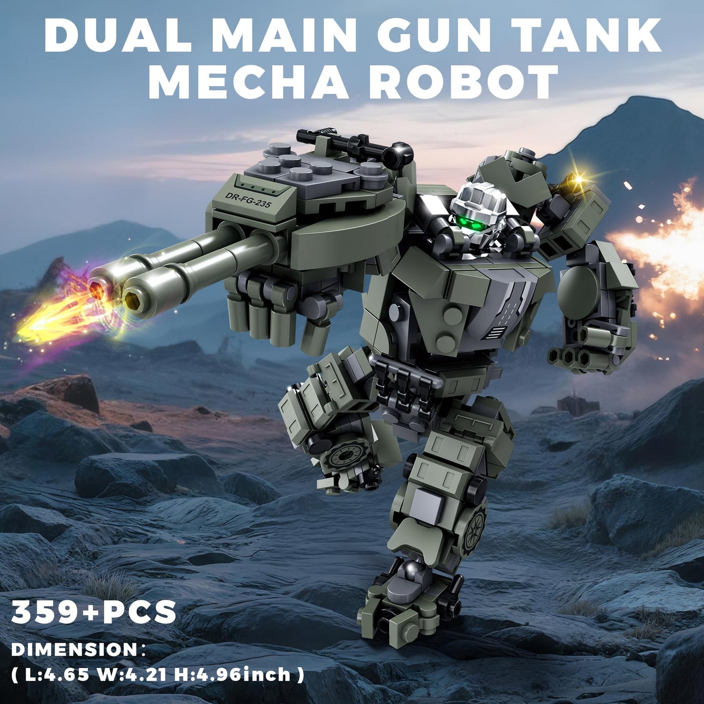 Loyratche Transforming Mech Robot Building Set – 1448 PCS, 4 Destroy Warrior Mechs, Gift for Teens 14+