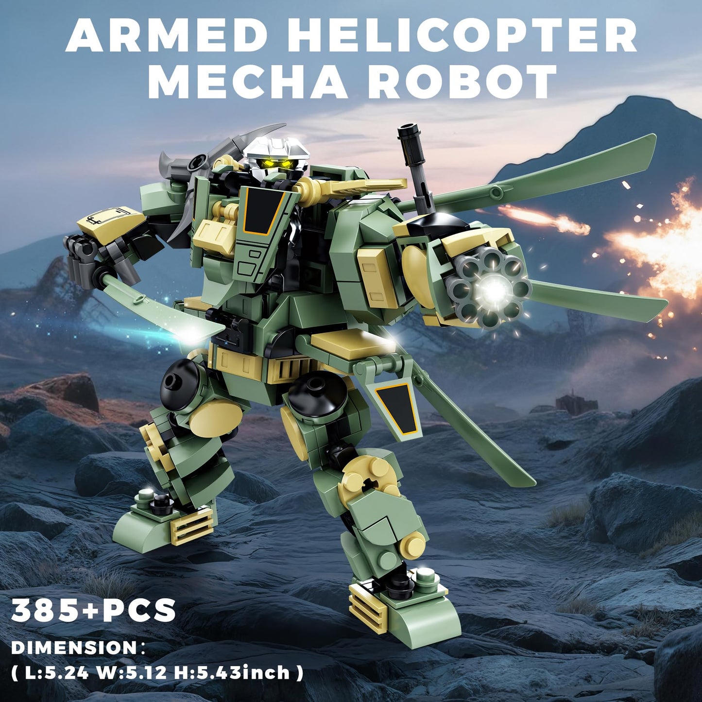 Loyratche Transforming Mech Robot Building Set – 1448 PCS, 4 Destroy Warrior Mechs, Gift for Teens 14+