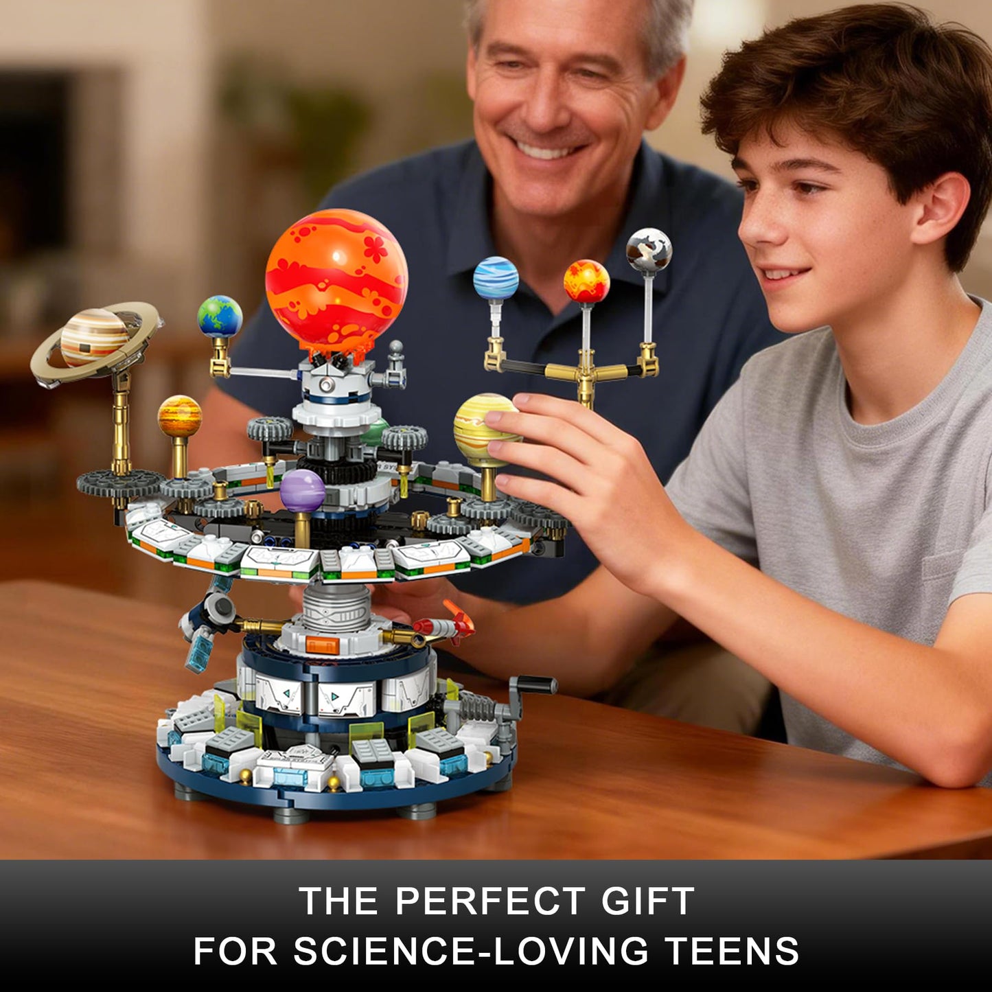 Loyratche Rotatable Solar System Kit – 963pcs STEM Toy for Teens 12+