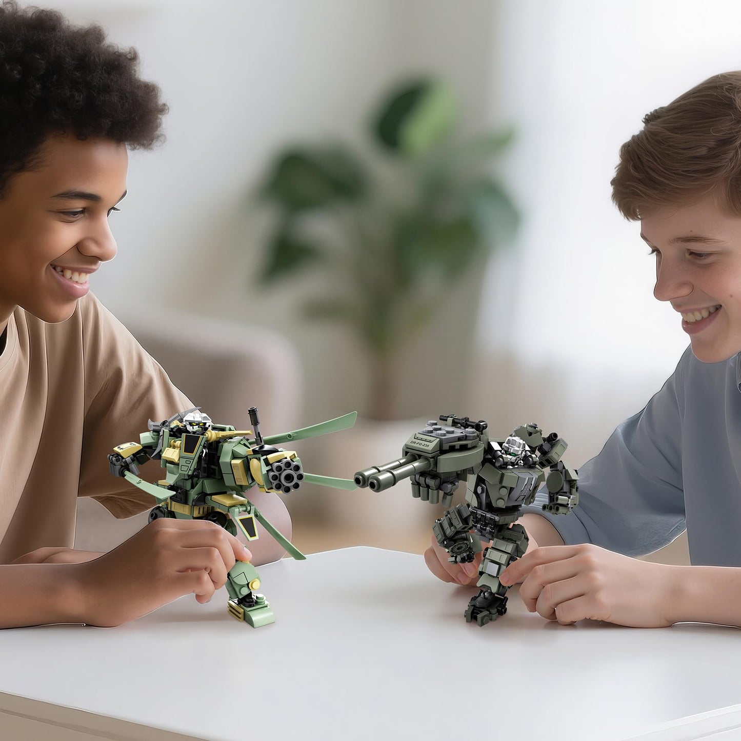 Loyratche Transforming Mech Robot Building Set – 1448 PCS, 4 Destroy Warrior Mechs, Gift for Teens 14+