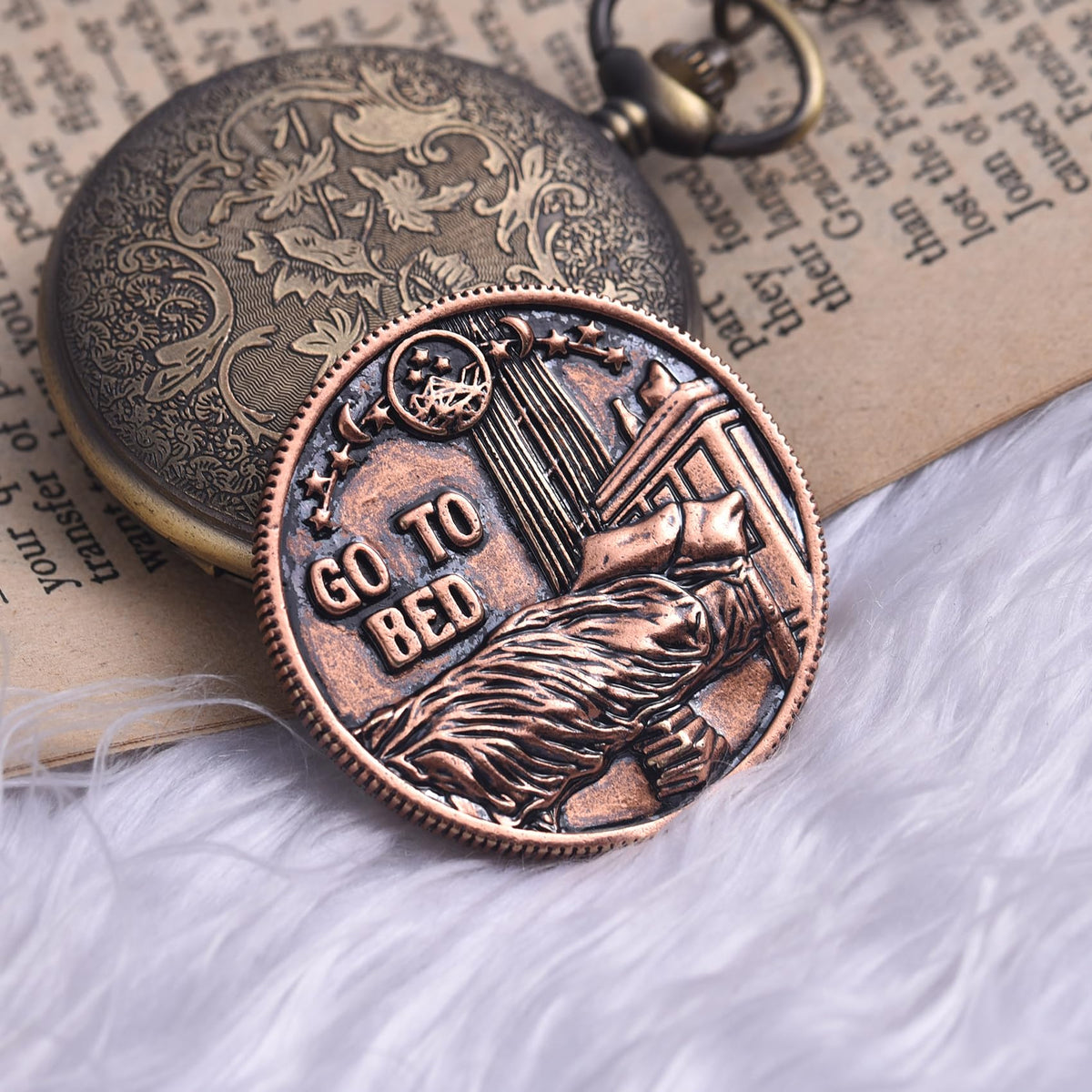LParkin Just One More Chapter Coin – Book Lover Gift & Decision Token