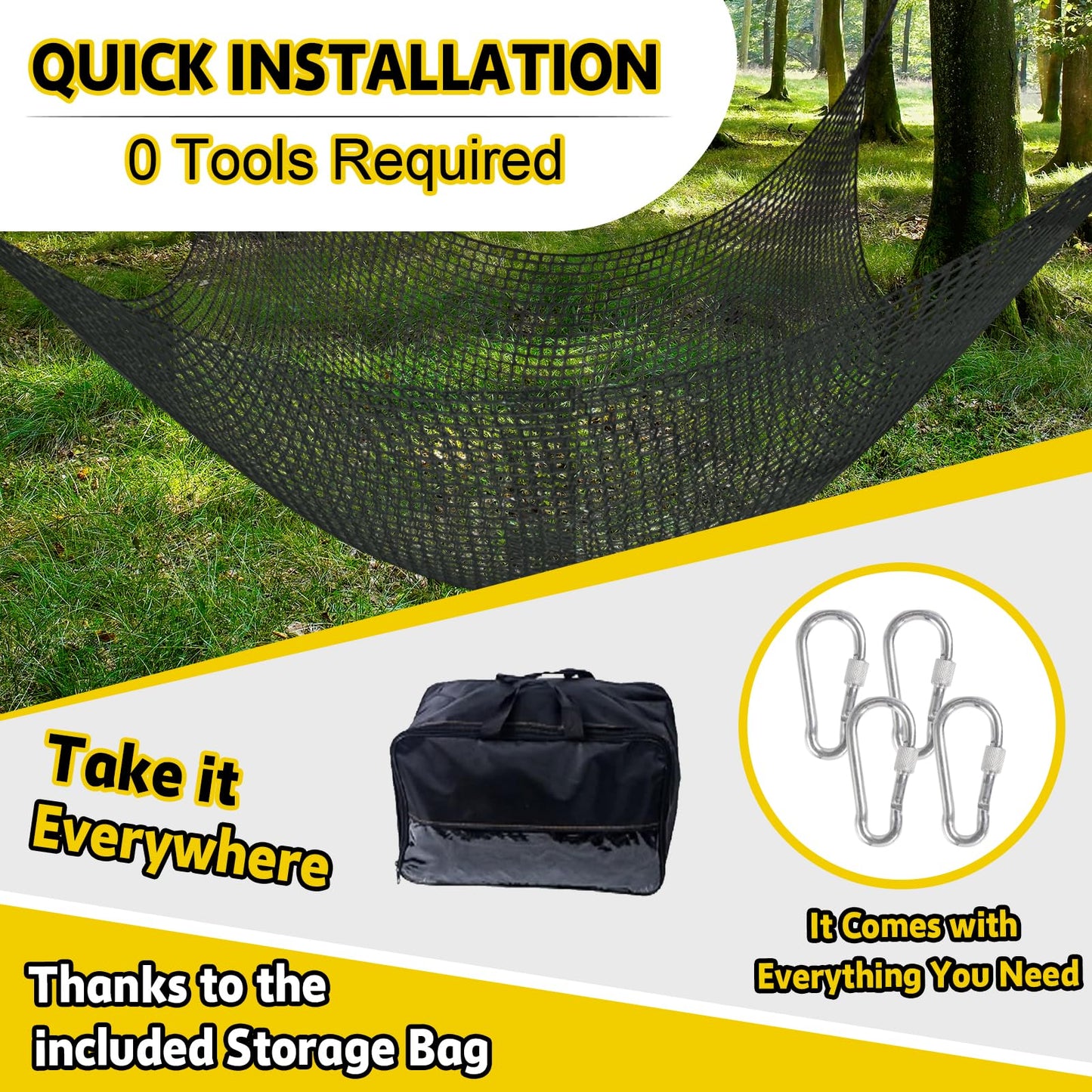 LPIW Climbing Net for Kids – 9.9ft x 9.9ft Double-Layer Safety Net