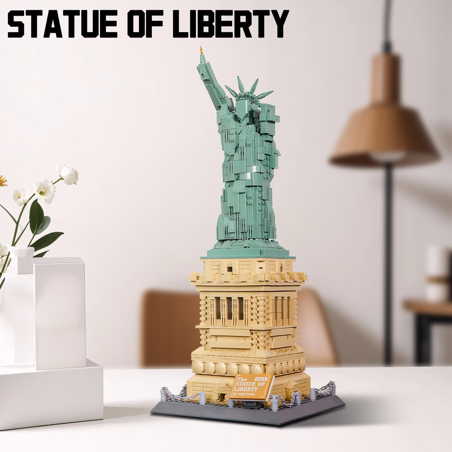 LQPFBSM Statue of Liberty Building Blocks Set – 1409PCS NYC Landmark Model