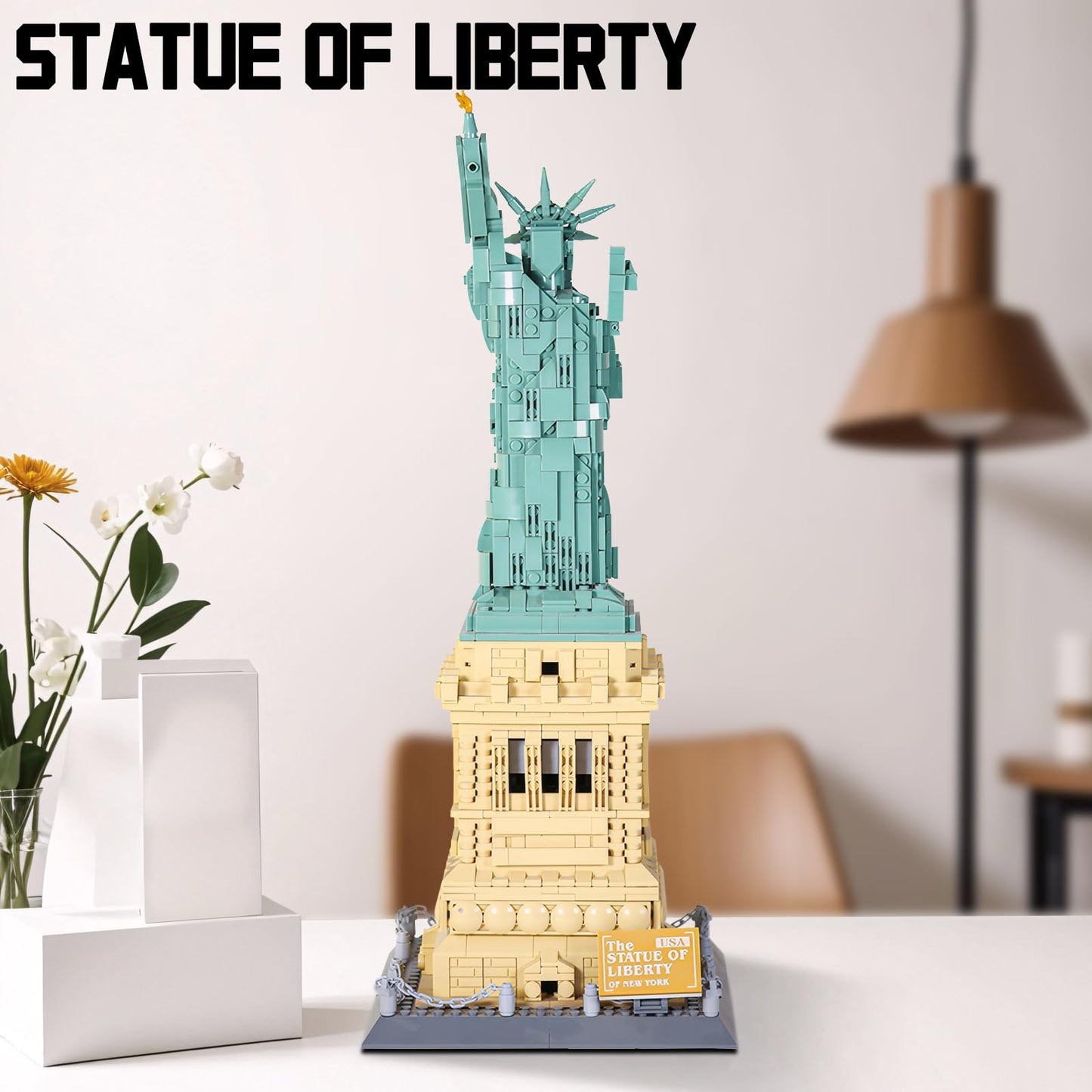 LQPFBSM Statue of Liberty Building Blocks Set – 1409PCS NYC Landmark Model