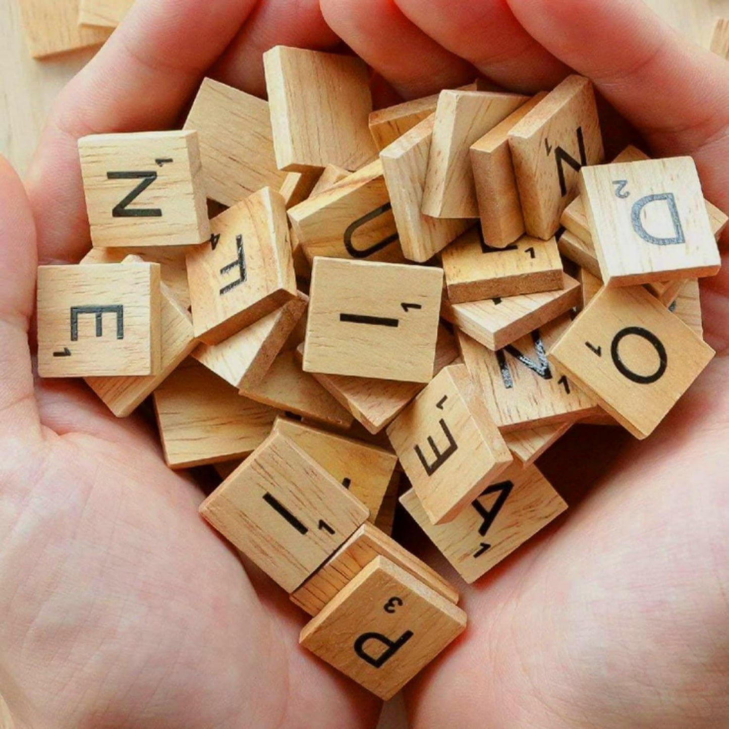 LSCQYYCC 200Pcs Magnetic Wooden Letter Bricks – DIY Letter Coasters & Gift Decoration