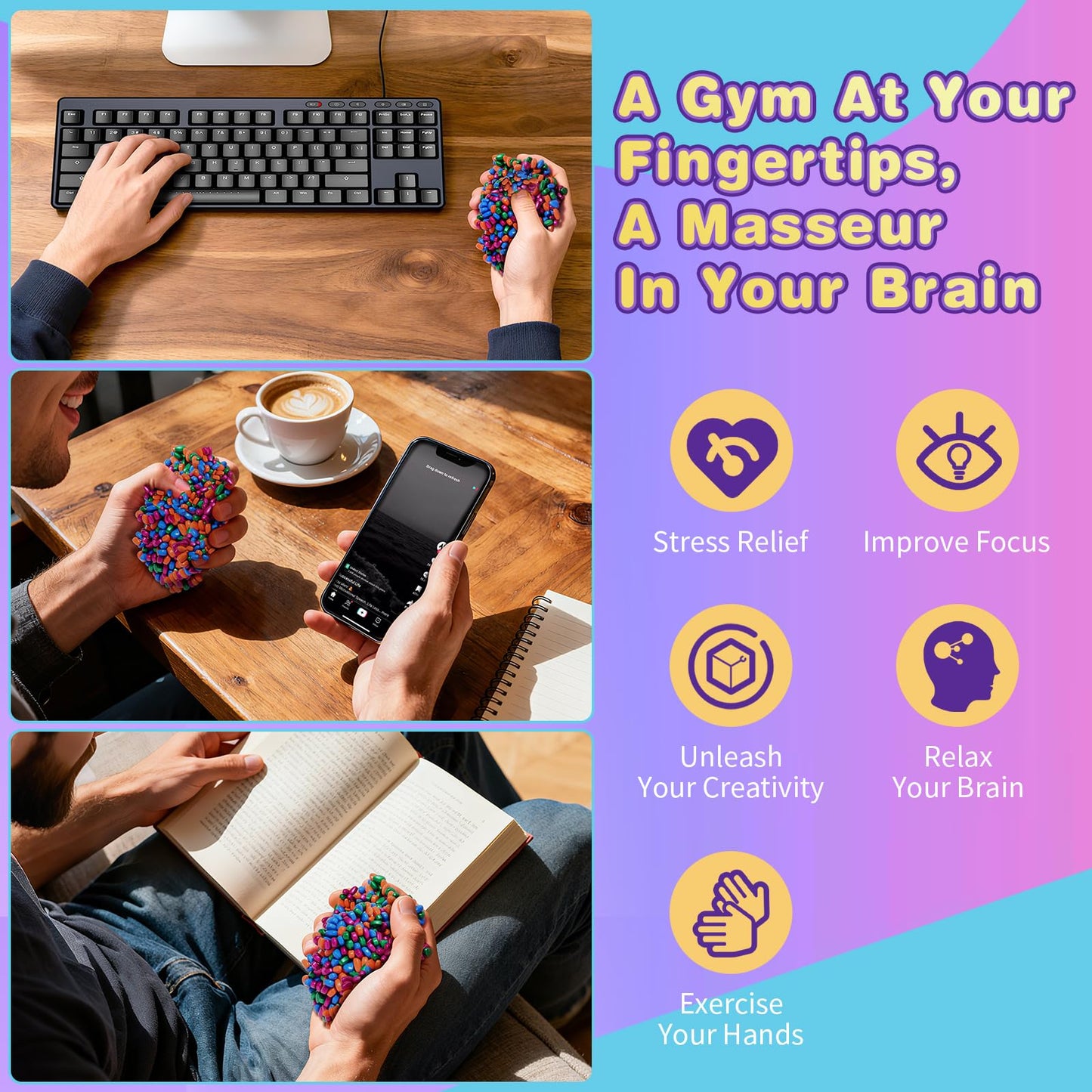 Lshfjnd Sensory Fidget Toys for Adults – Anxiety & Stress Relief Desk Toys | Gift-ready