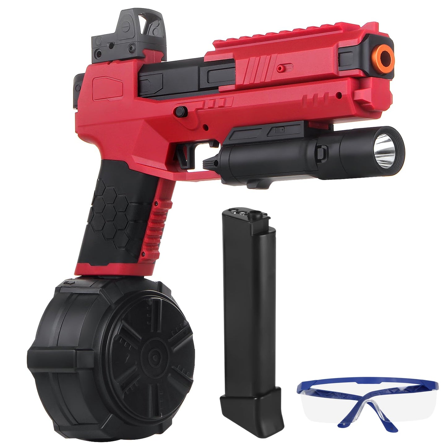 LSuBhef Gel Blaster X6 – Full Auto Splatter Blaster for Ages 14+ (Red)