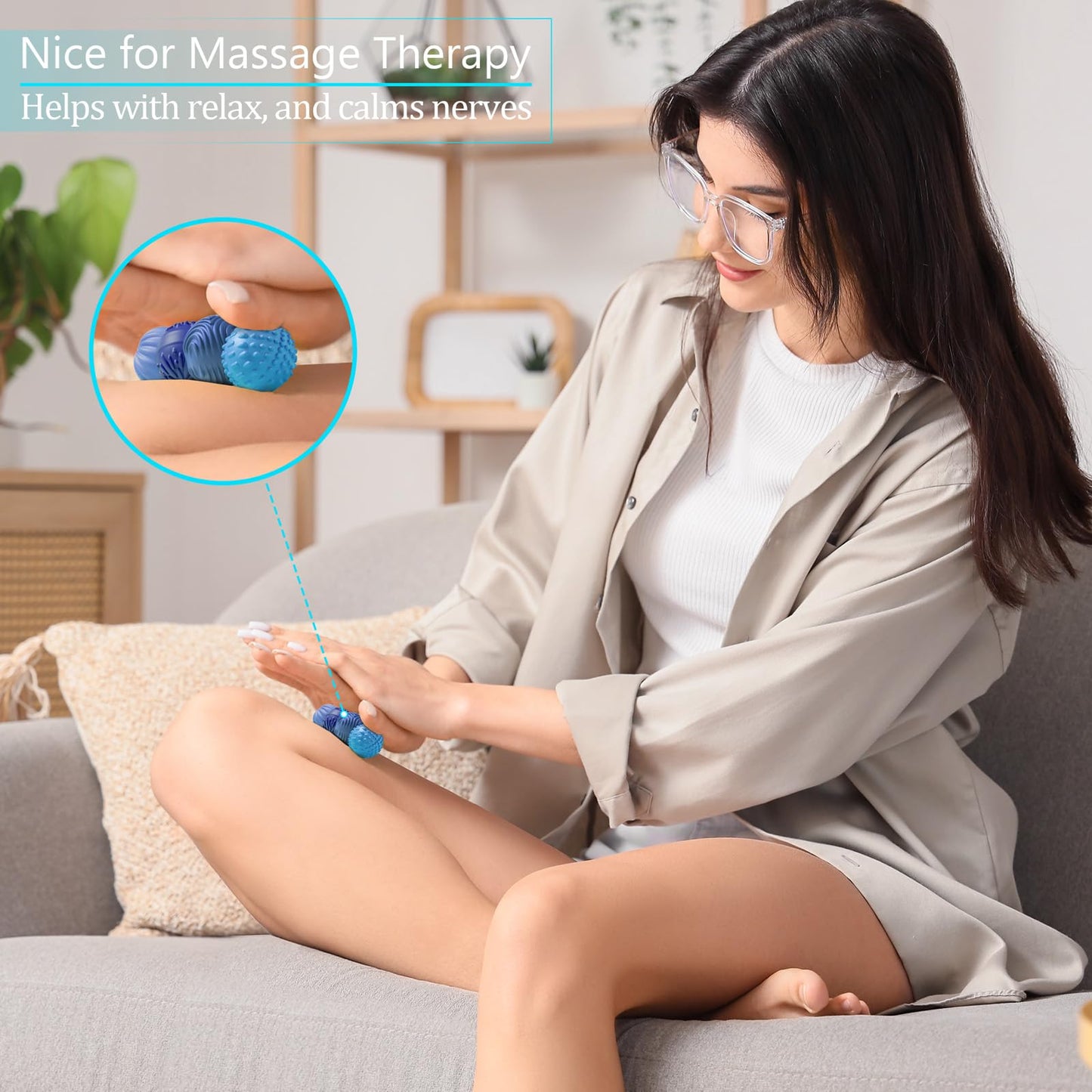 Luckdoor Silicone Magnetic Balls Fidget Toys – 4-Pack Desk Stress Relief for Adults & Teens