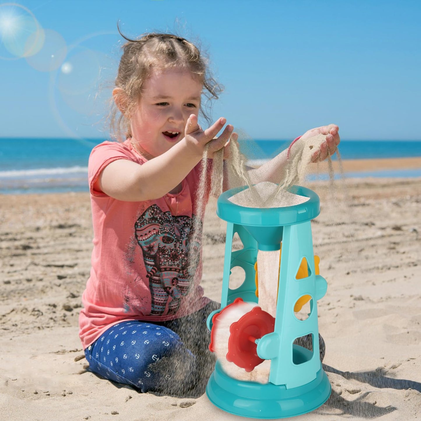 LUCKFUTURE Beach Toys 25-Piece Set – Non-Toxic, BPA-Free Sand & Water Play for Kids (3-12)