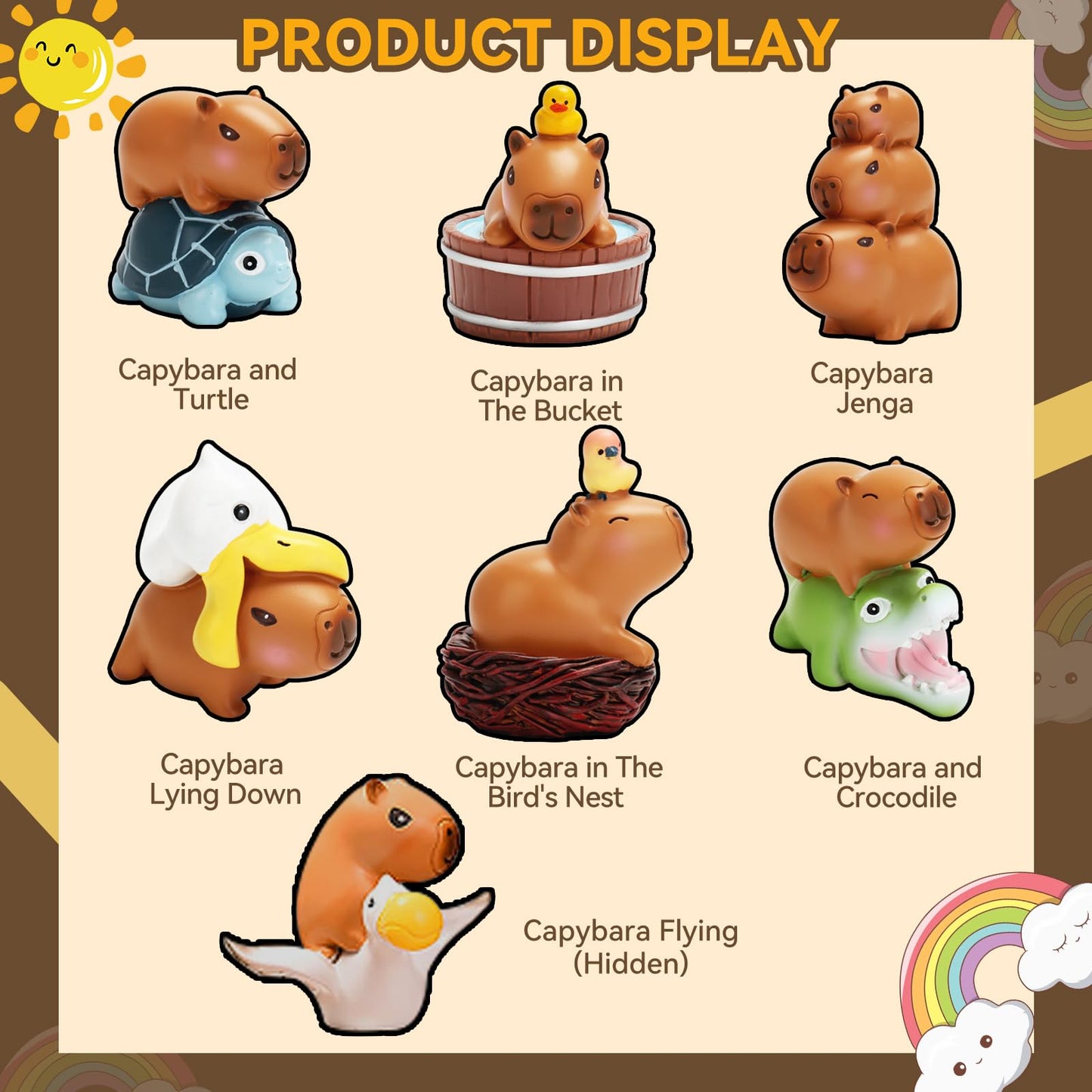 LUCKJOY Capybara Series Blind Box Figures – Random Design Collectibles & Gifts