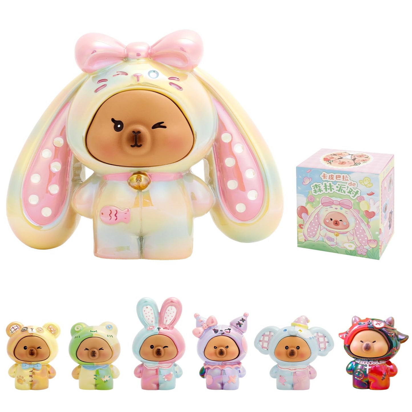 LUCKJOY Capybara Forest Party Series Blind Box Figures – Random Design Collectibles