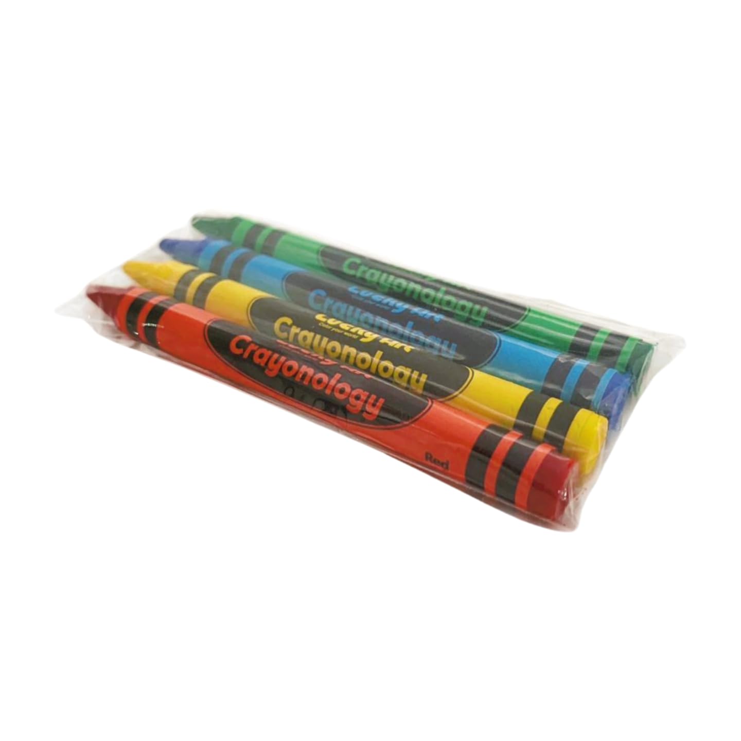 Lucky Art Crayonology: 80-Count Crayons (20 x 4 Pack) – Non-Toxic, Standard-Size for Home, School, Travel