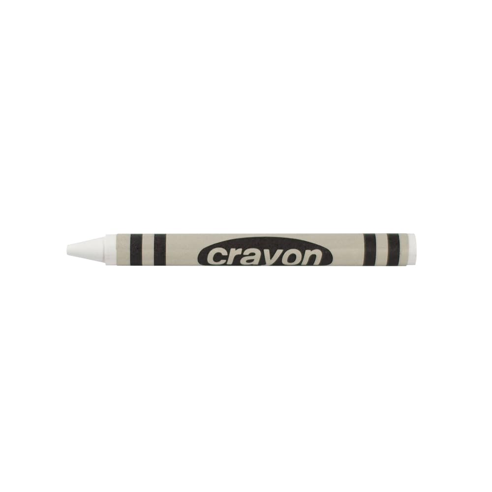 Lucky Art Crayonology 80-Count White Single-Color Crayon Bulk Pack – Regular Size
