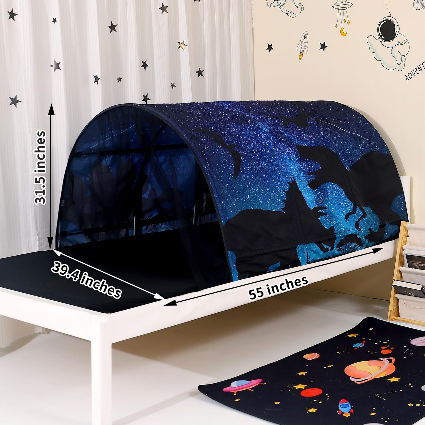 Lucky Castle Bed Tent for Kids – Foldable Play House for Girls and Boys