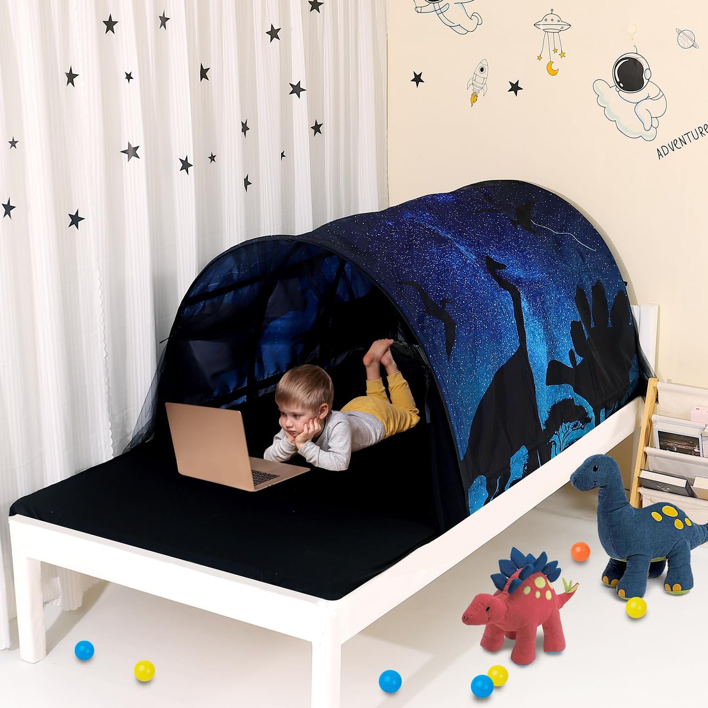 Lucky Castle Bed Tent for Kids – Foldable Play House for Girls and Boys