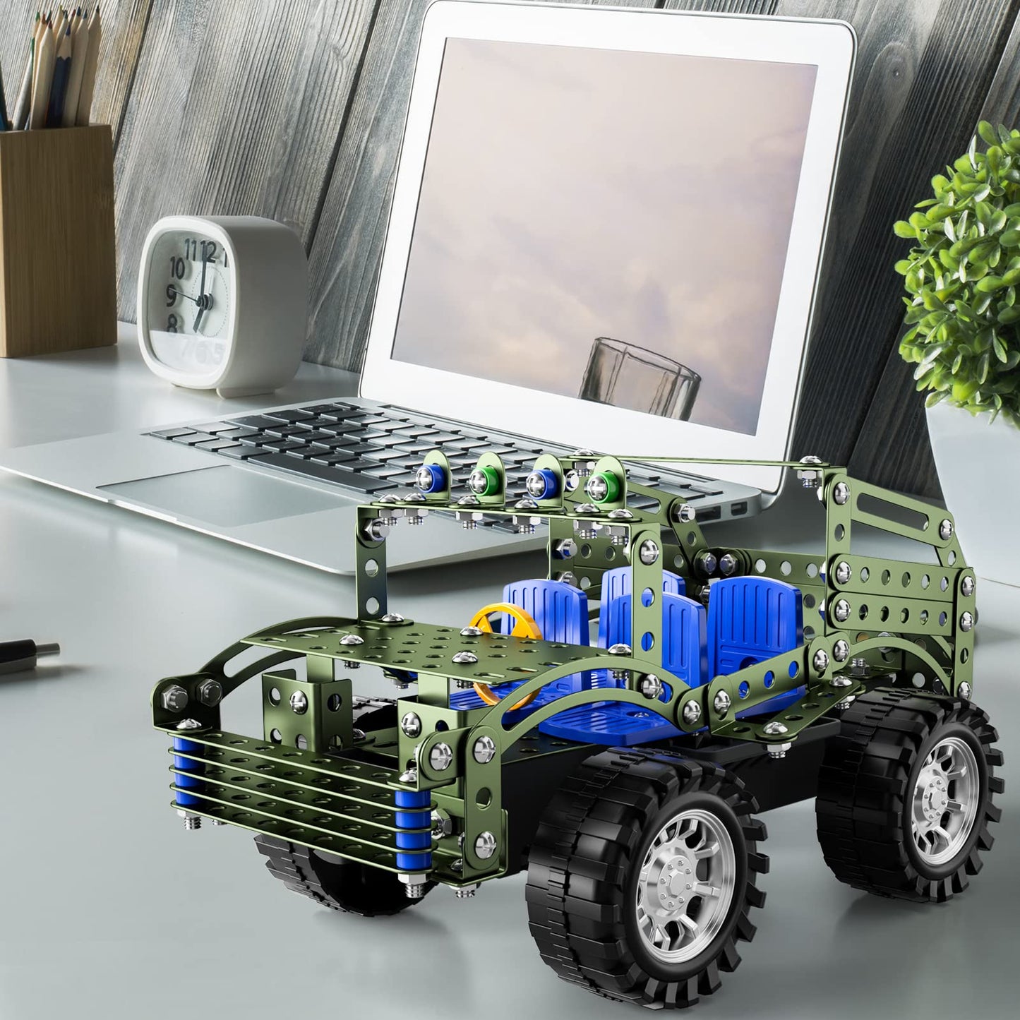 Lucky Doug Building Toys Model Truck Set – STEM Assembly Kit for Kids 8-12