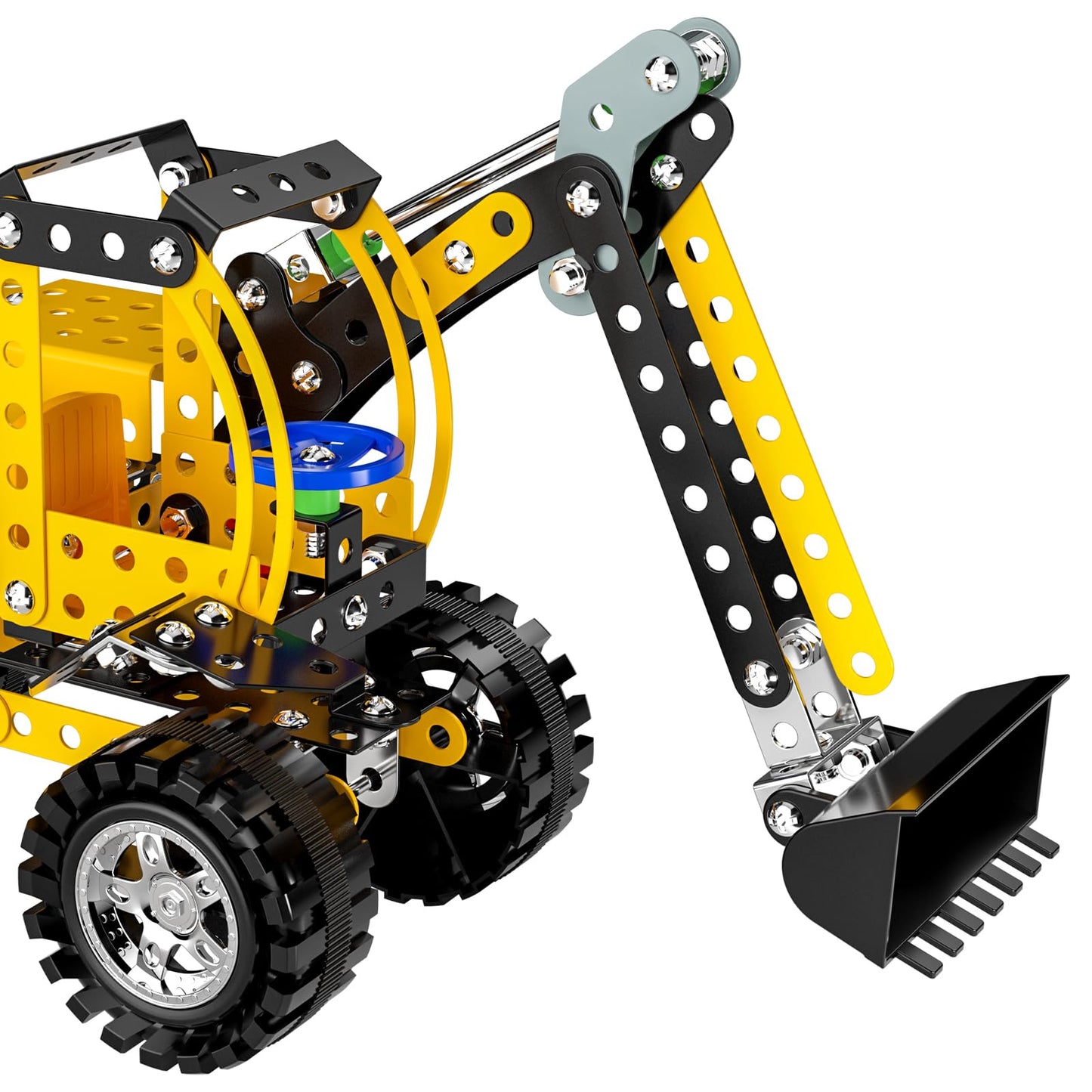 Lucky Doug Stem Building Toys for Kids 8-12 | Metal Bulldozer Construction Kit