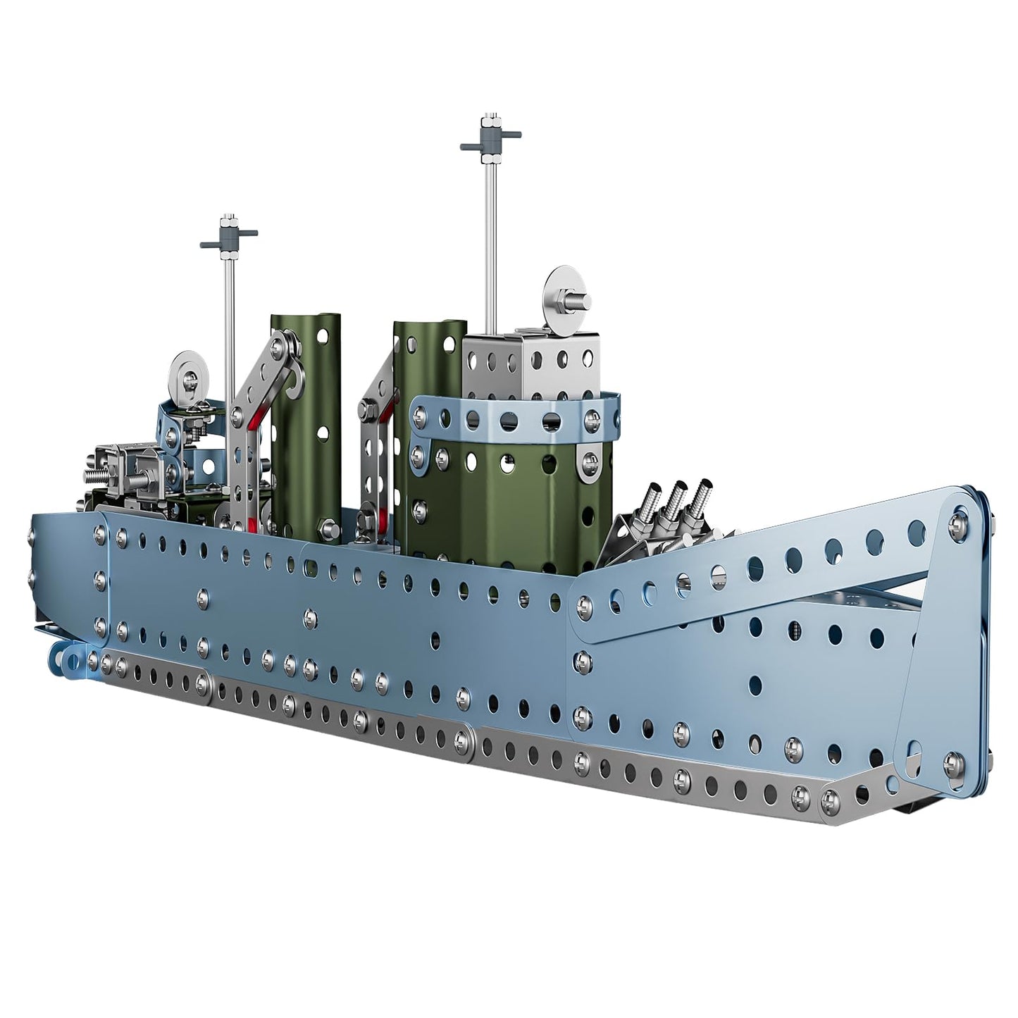 Lucky Doug STEM Building Projects Model Cruiser Ocean Ship Set – 504-Piece STEM Kit for Kids Aged 8-12