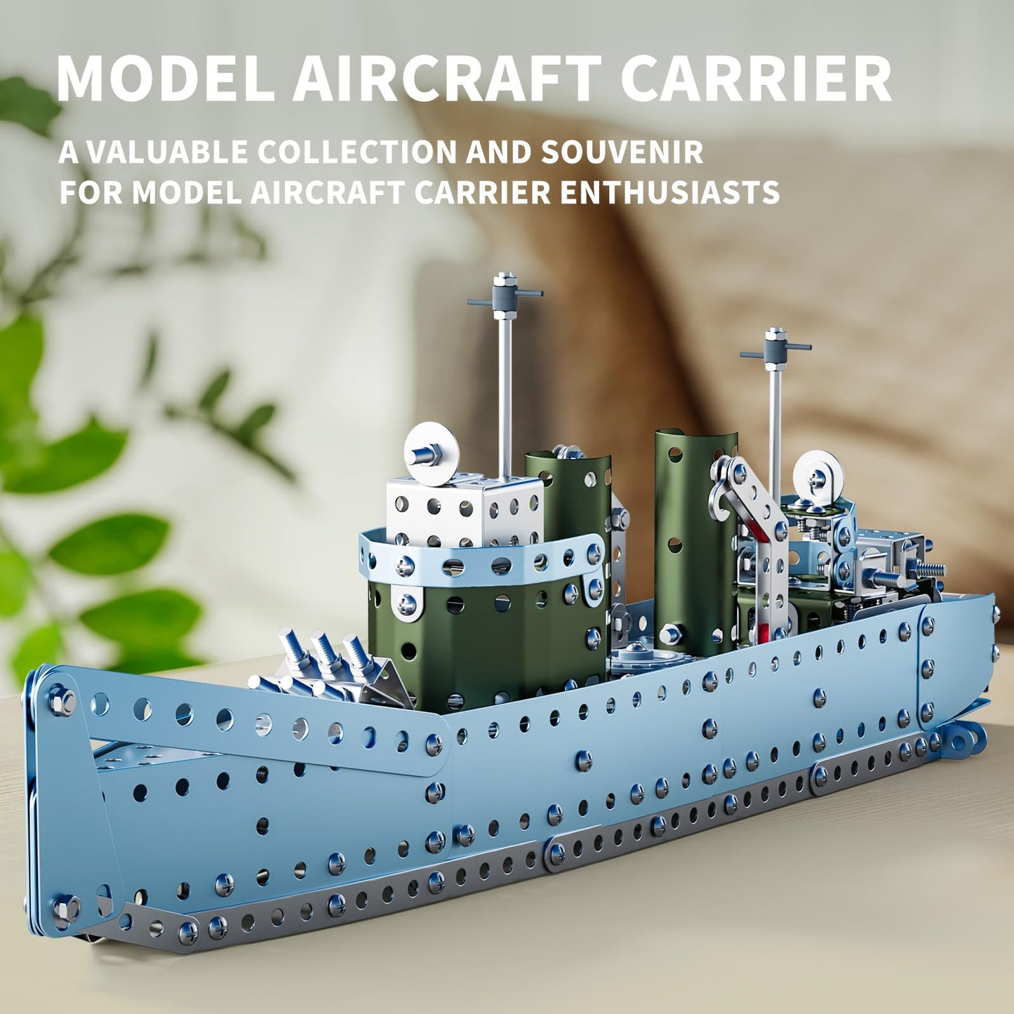 Lucky Doug STEM Building Projects Model Cruiser Ocean Ship Set – 504-Piece STEM Kit for Kids Aged 8-12