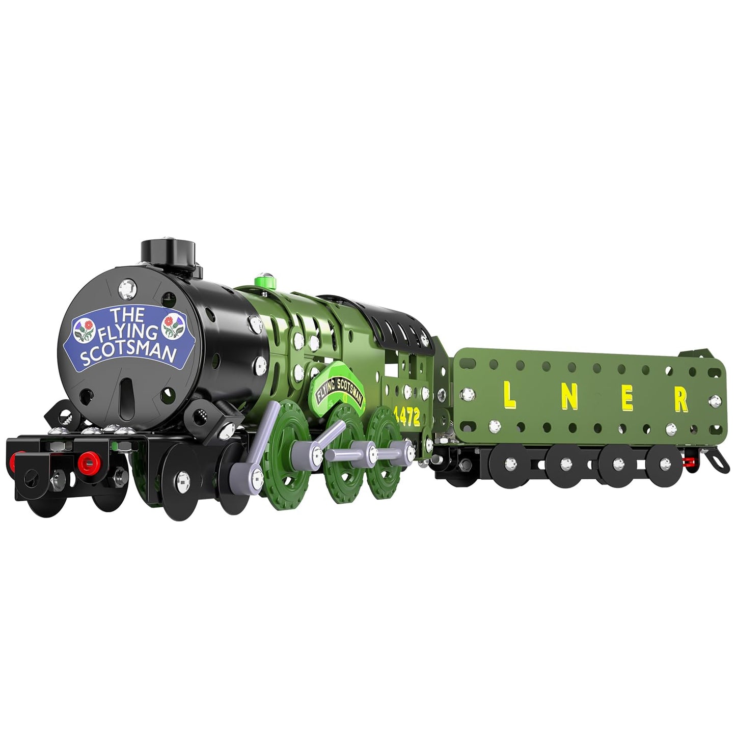 Lucky Doug STEM Train Set – 340-Piece Metal Building Toys for Ages 8–16
