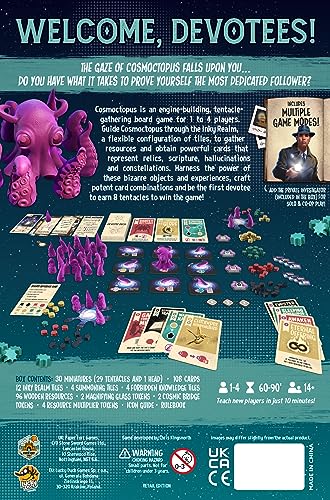 Cosmoctopus Board Game by Lucky Duck Games – Engine-Building Tentacle-Gathering Strategy for 1-4 Players (60-90 Min)
