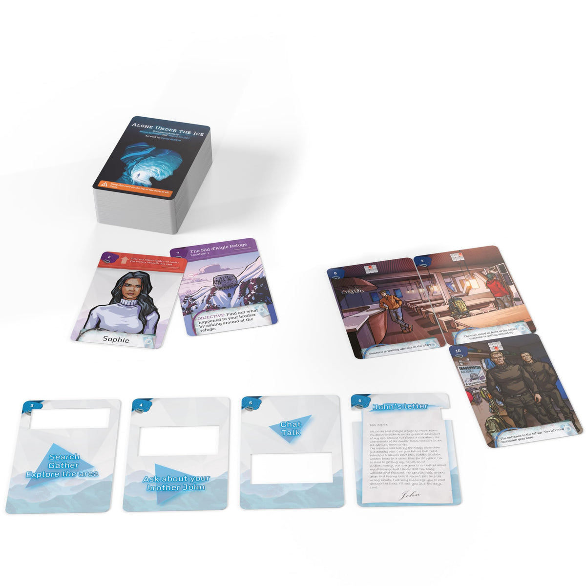 Backstories: Alone Under The Ice - Lucky Duck Games | 1-6 Players, 60 Minutes