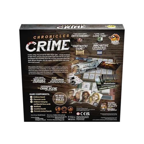 Chronicles of Crime by Lucky Duck Games – Cooperative Detective Game with App-Driven Mystery