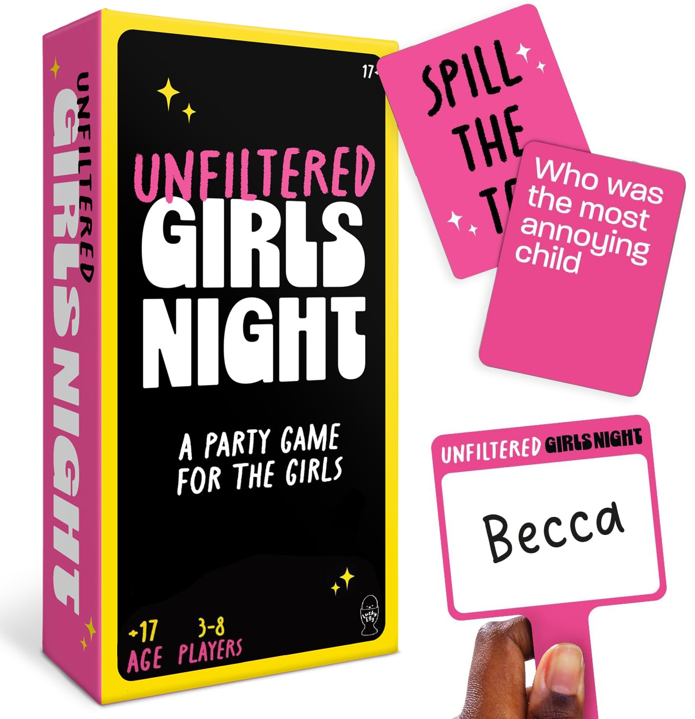 Lucky Egg Unfiltered Girls Night Games — 200 Hilarious Scenario Cards for Bachelorette Parties