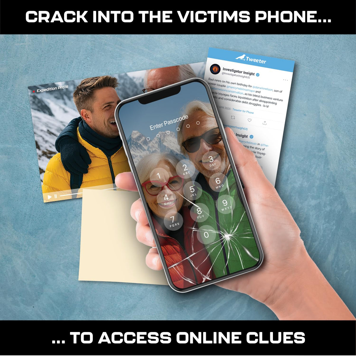 Lucky Egg MMC Murder on Mount Everest – High-Altitude Mystery Game for Adults