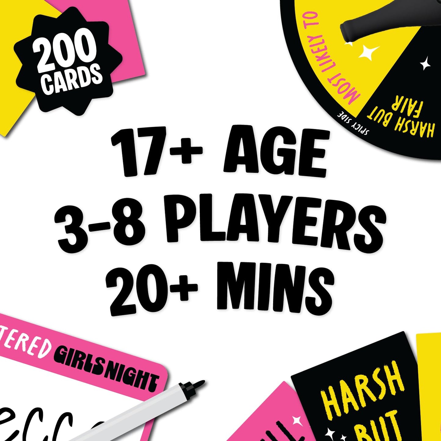 Lucky Egg Unfiltered Girls Night Games — 200 Hilarious Scenario Cards for Bachelorette Parties