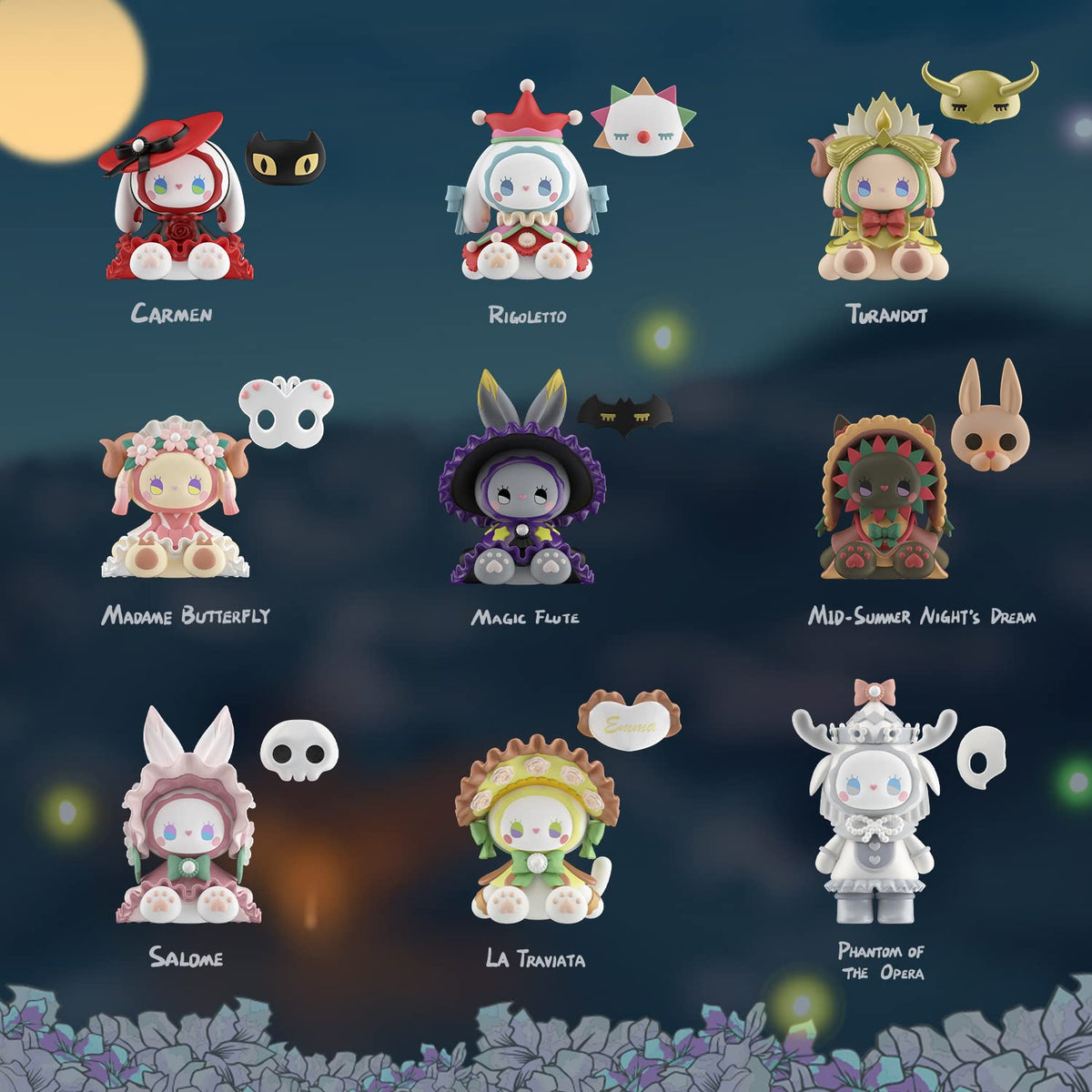 LUCKY EMMA Studio Emma Secret Forest Masked Ball Series – Mystery Blind Box Figures for Birthday Parties