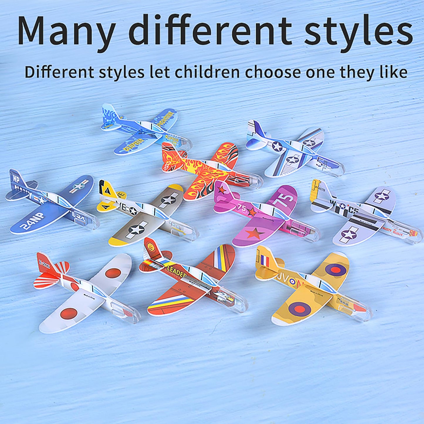 LUCKY GUESS Foam Gliders – 100 Pcs Colorful Foam Planes for Parties, Classrooms & Outdoor Fun