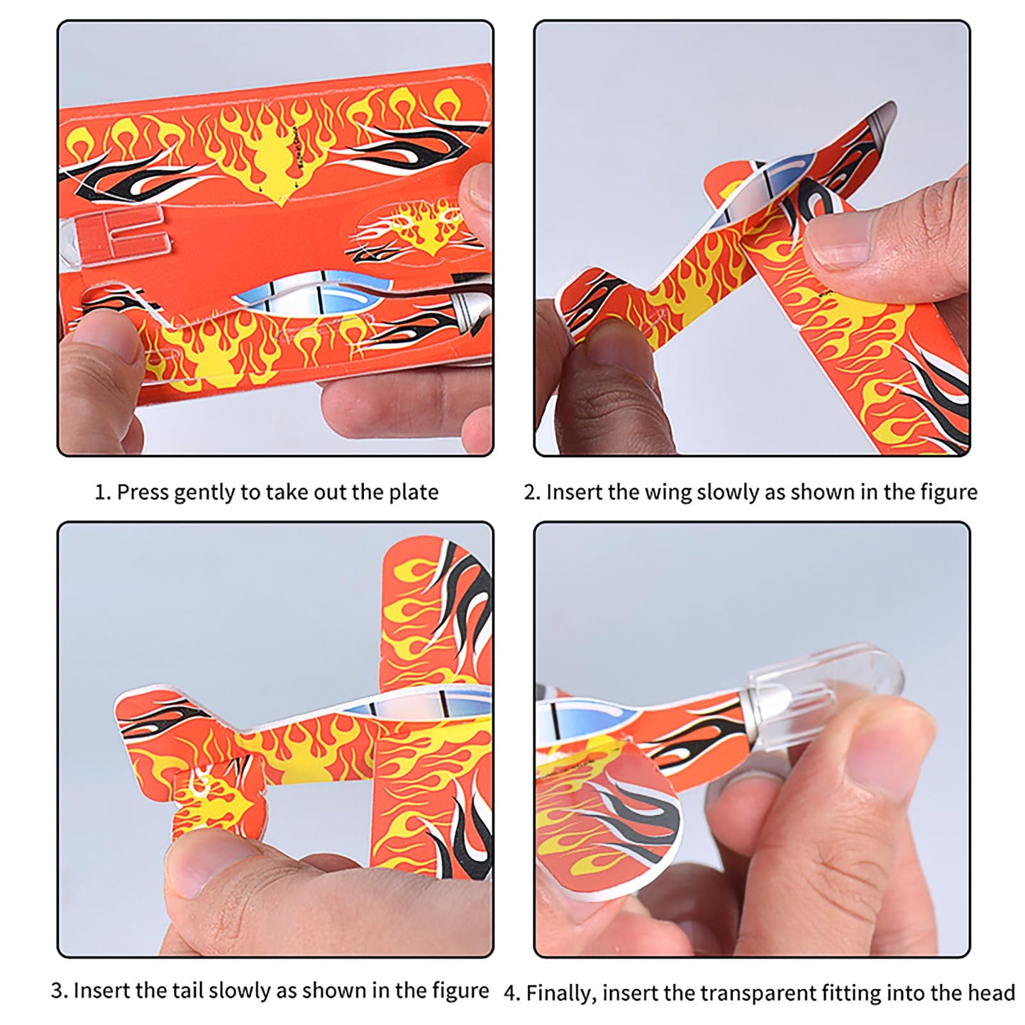 LUCKY GUESS Foam Gliders – 100 Pcs Colorful Foam Planes for Parties, Classrooms & Outdoor Fun