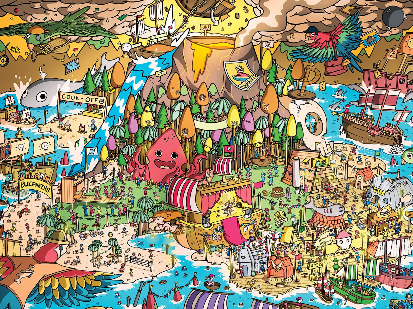 Lucky Puzzles Pirates' Paradise - 500-Piece Puzzle (18 x 24 inches)