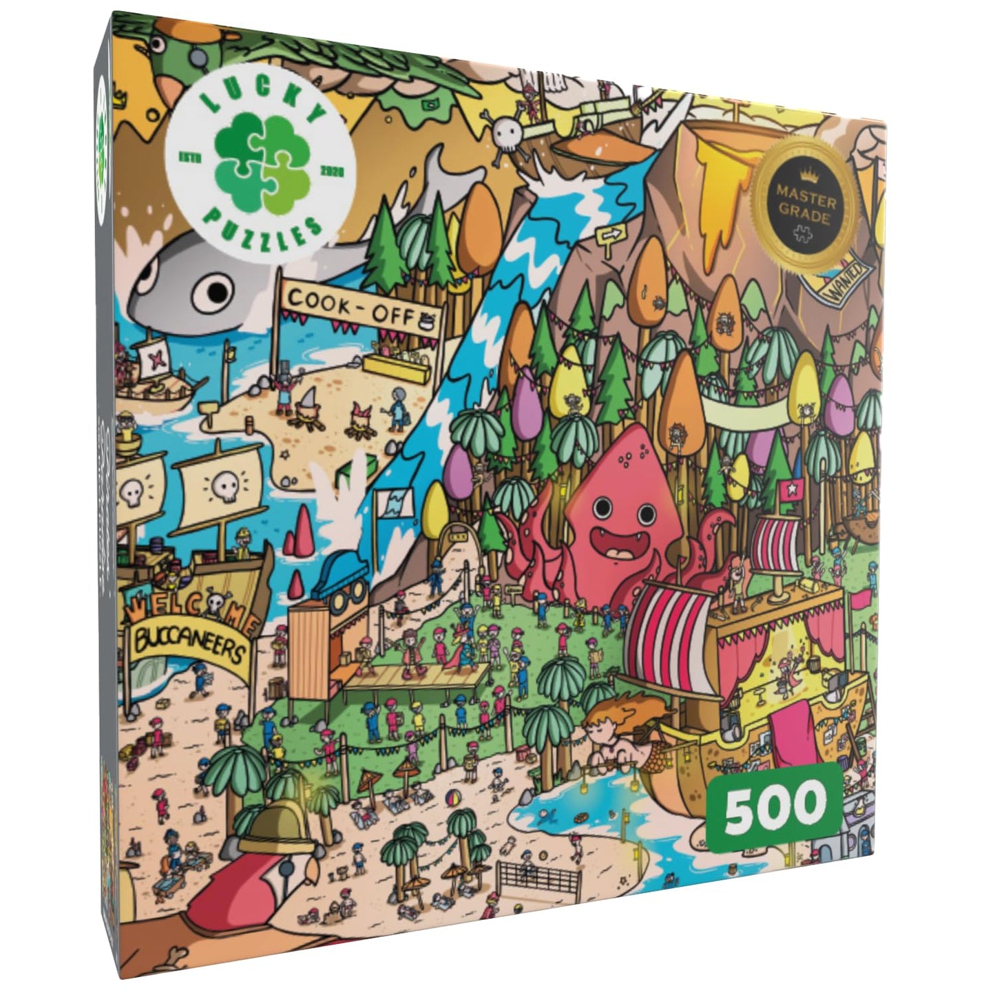 Lucky Puzzles Pirates' Paradise - 500-Piece Puzzle (18 x 24 inches)