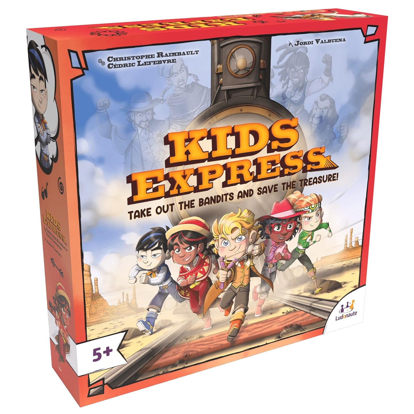 Ludonate Kids Express – Cooperative 3D Train Board Game for 1–4 Players, Ages 5+, 15 Min