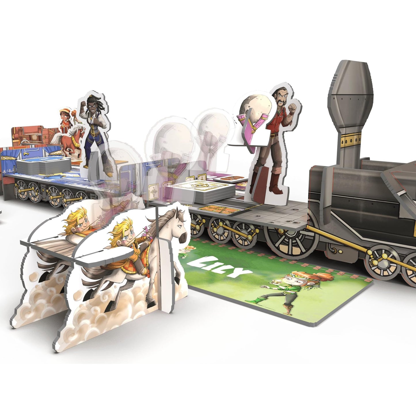 Ludonate Kids Express – Cooperative 3D Train Board Game for 1–4 Players, Ages 5+, 15 Min