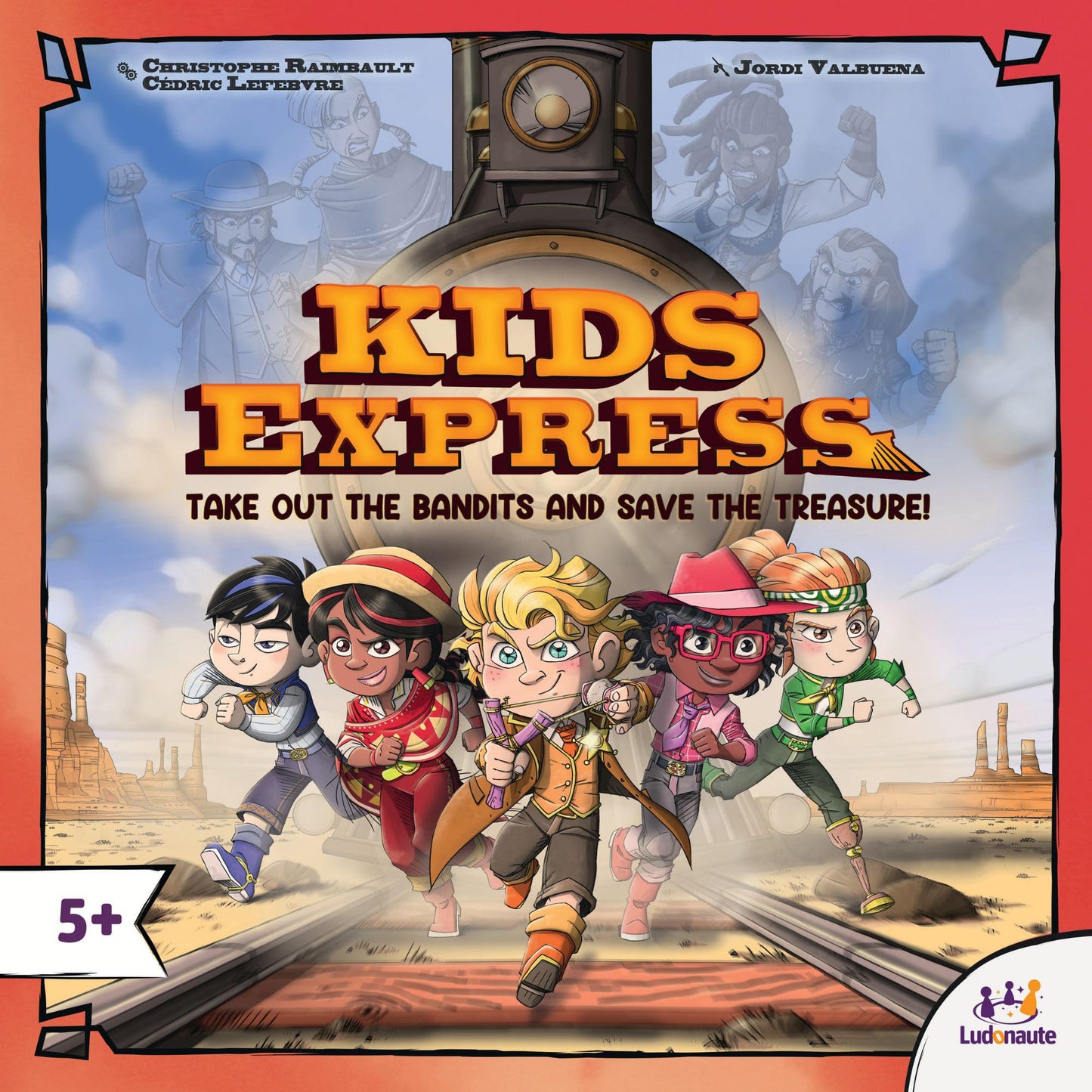 Ludonate Kids Express – Cooperative 3D Train Board Game for 1–4 Players, Ages 5+, 15 Min
