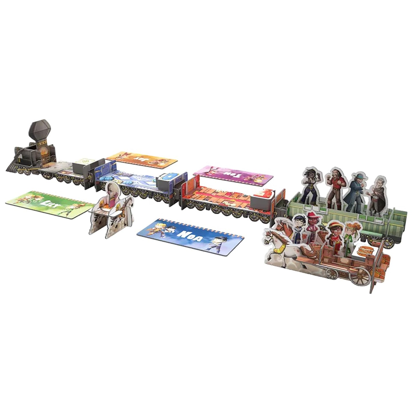 Ludonate Kids Express – Cooperative 3D Train Board Game for 1–4 Players, Ages 5+, 15 Min