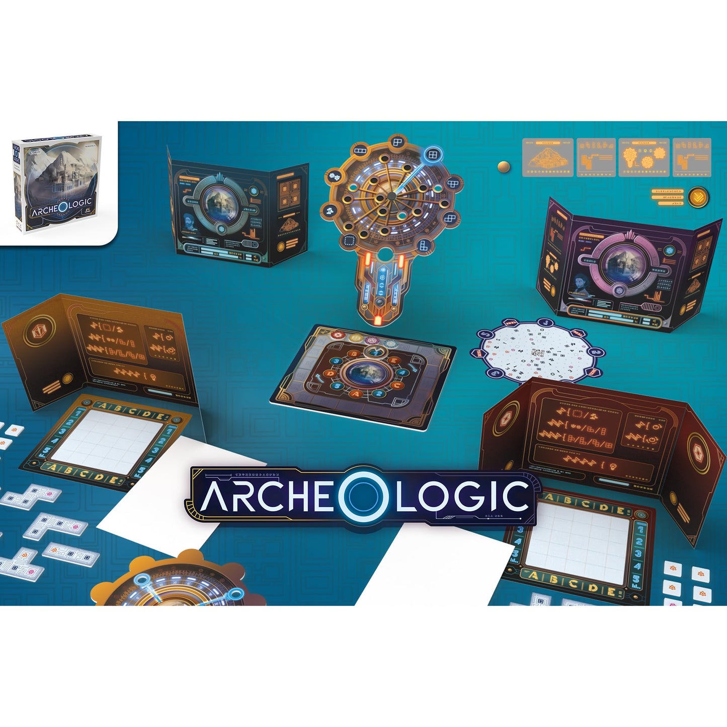 Archeo-Logic by Ludonaute — Competitive Deduction Board Game for 1–4 Players (Ages 12+)