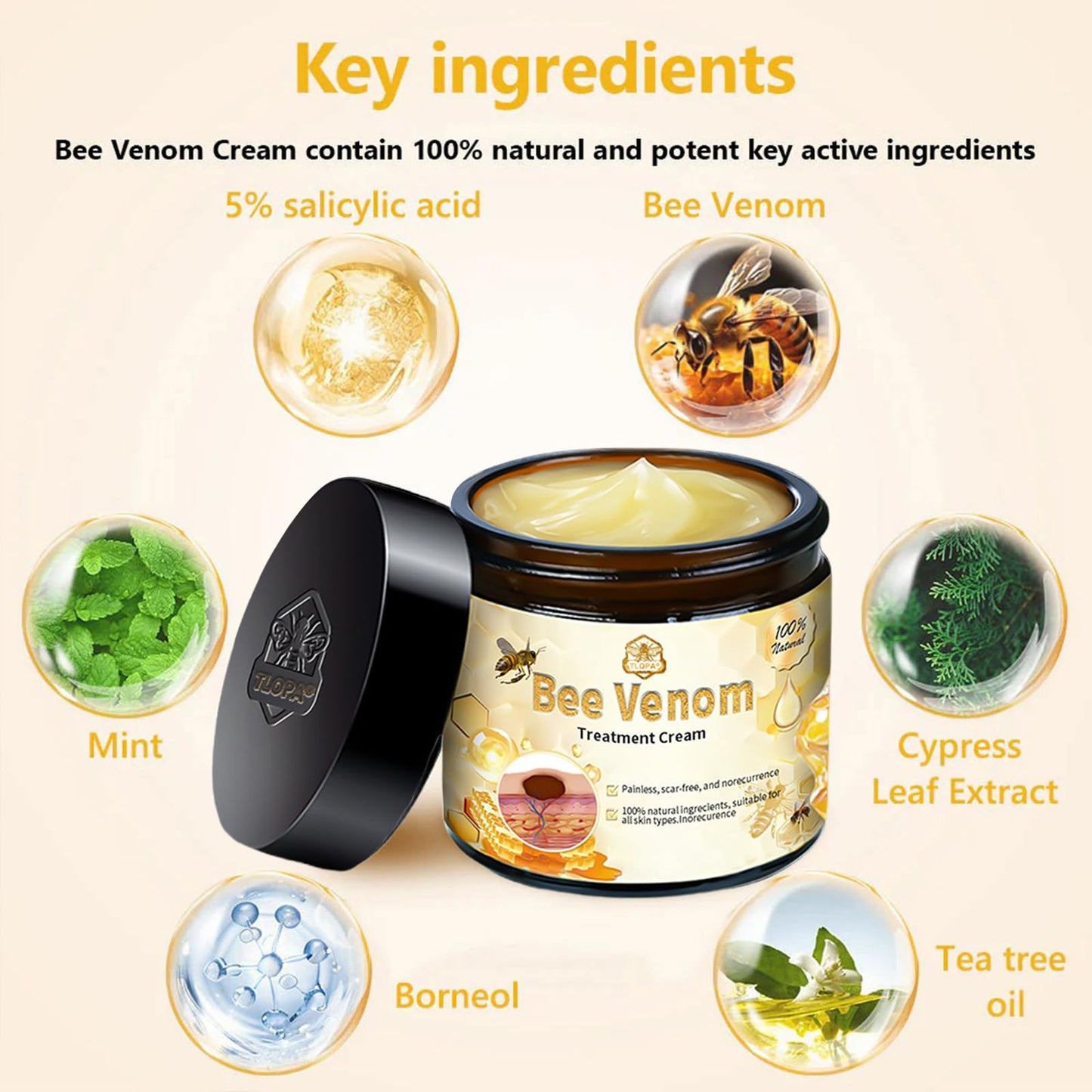 Luhaka Bee Venom Skin Cream – Deep Moisturizing Treatment for Blemish-Prone Skin